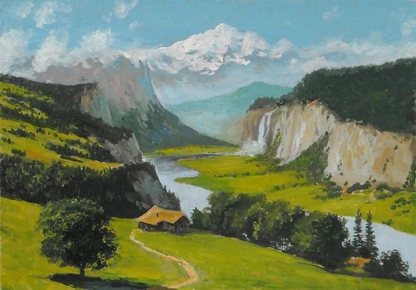 Пейзажи Швейцарии в живописи