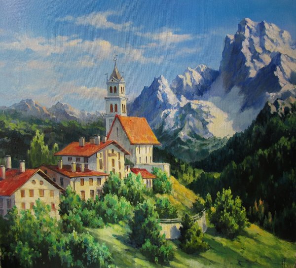 Картины Альпы Швейцария