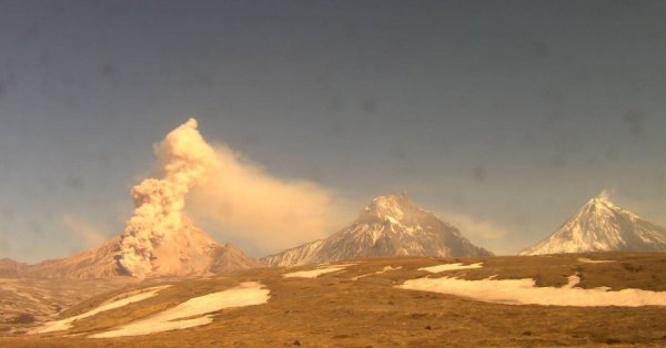 Извержение вулкана Шивелуч