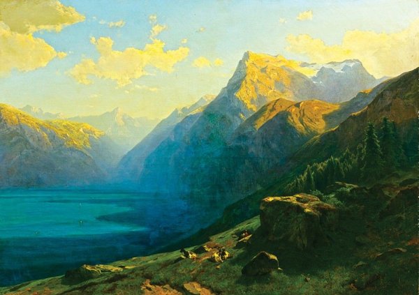 Александр калам (Alexandre Calame),1810-1864.Швейцария.