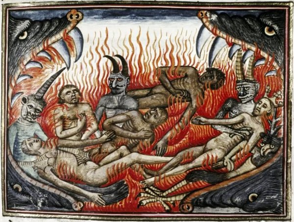 Демоны в средневековой живописи