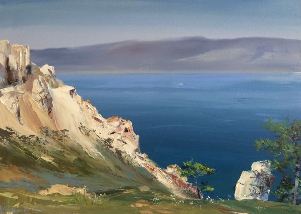 Озеро Байкал живопись
