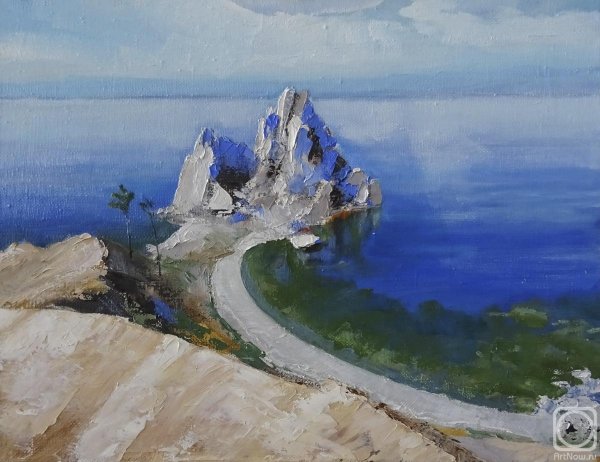 Скала Шаманка Байкал живопись