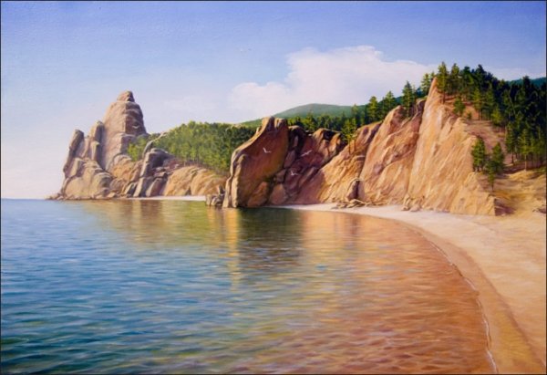 Пейзажи Байкала бухта Песчаная