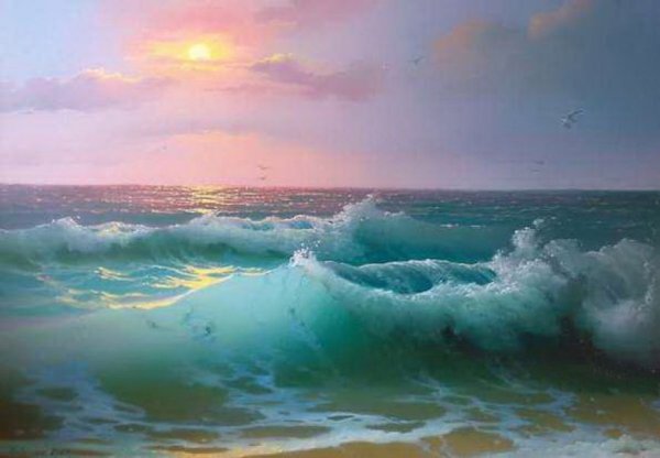 Виктор Лузик морской пейзаж