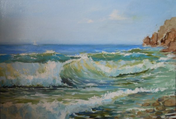 Игорь Сахаров море волна морской Прибой