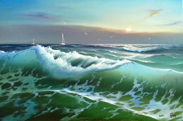 Виктор Лузик морской пейзаж