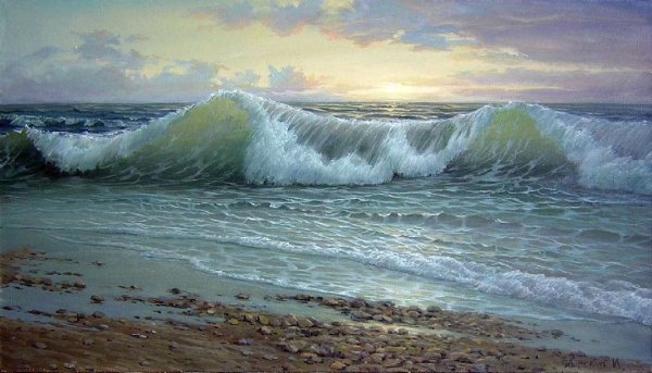 Игорь Сахаров море волна морской Прибой