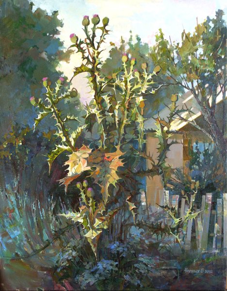 Картина чертополох Поленов