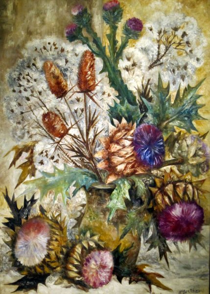 Чертополох в картинах Гончаровой Натальи