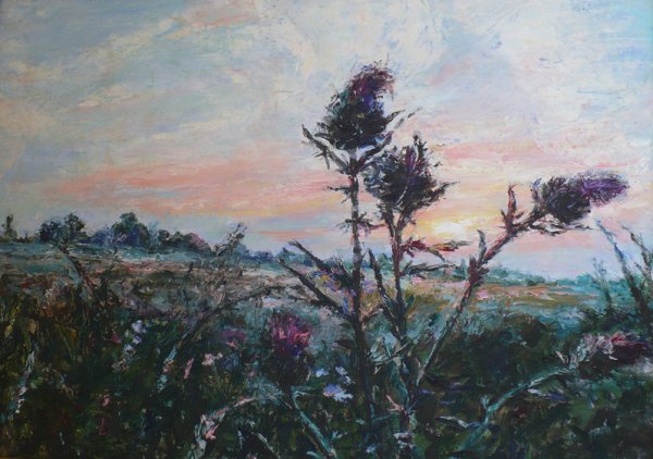 Картина чертополох Куинджи