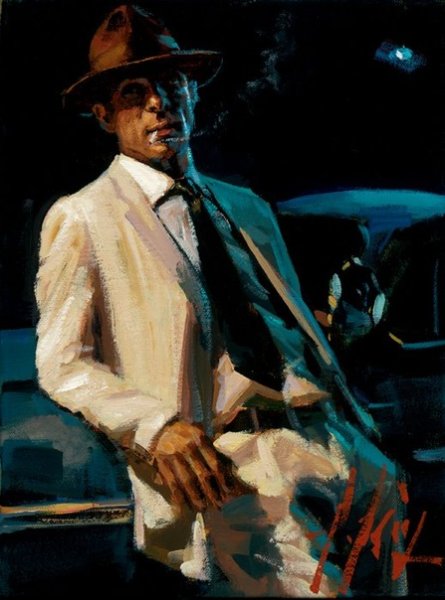 Мужчина в шляпе Фабиан Перес