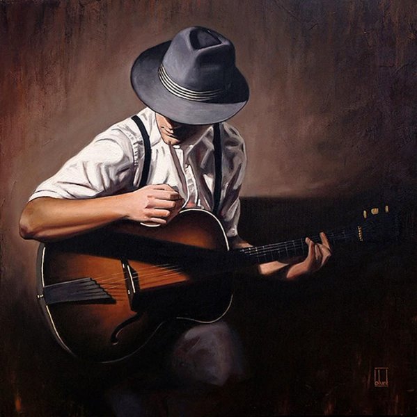 Гитарист в шляпе