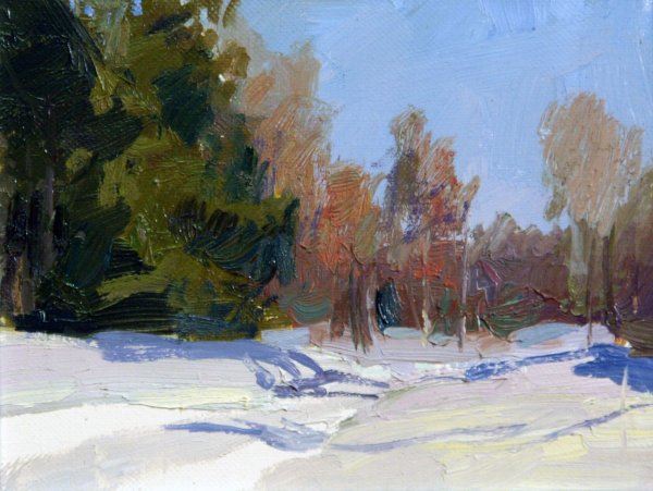 Краткосрочные этюды пейзажа , масло) Суриковский институт