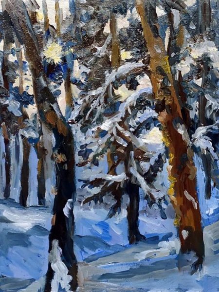 Художник Фирсов зимн е этюды