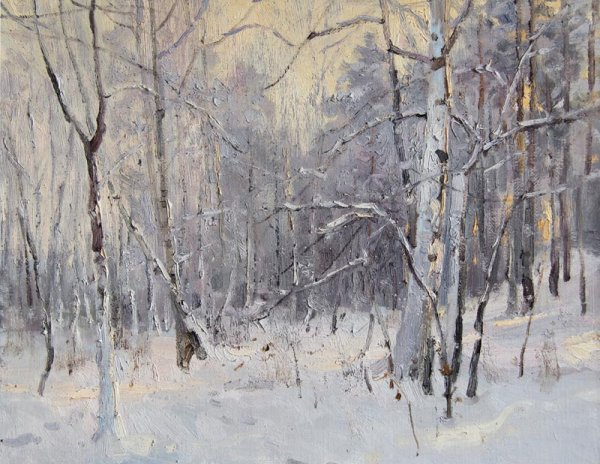 Художник Ефремов Алексей Валентинович, "зимний Екатеринбург"