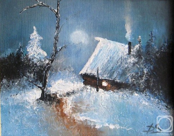 Зимний Этюд живопись