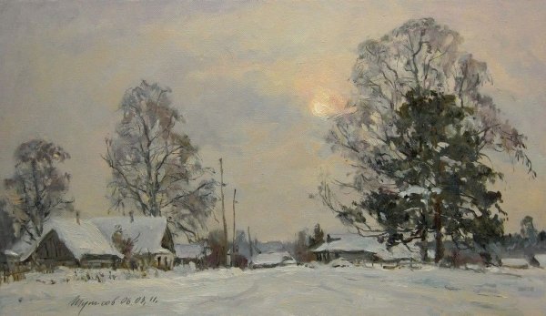 Владимир Туписов зимний пейзаж