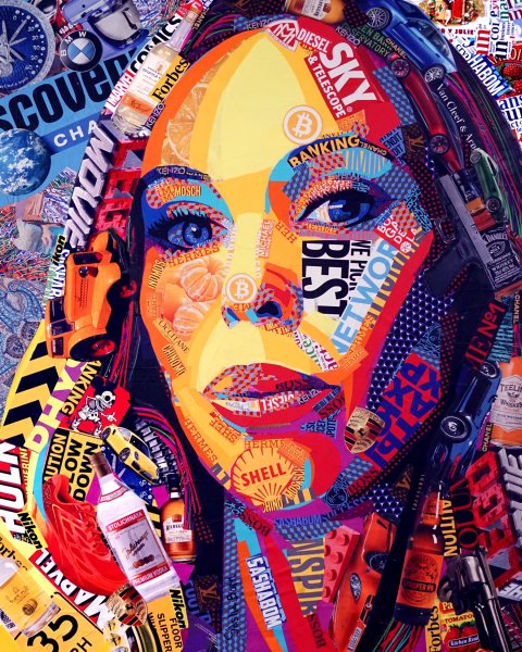 Глянцевая акриловая картина