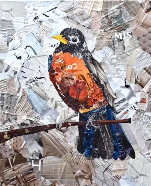 Коллаж бабочка из журналов