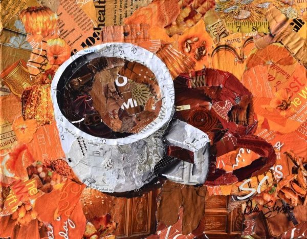 Картины из вырезок газет