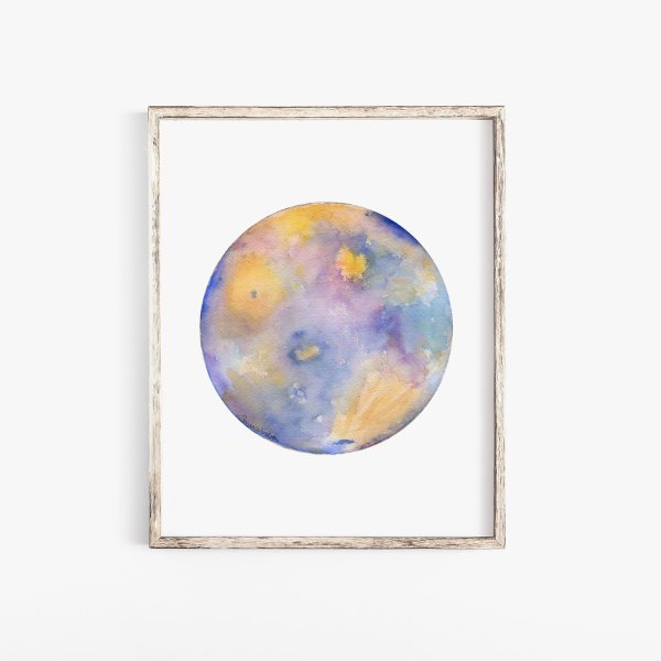 Планеты акварелью