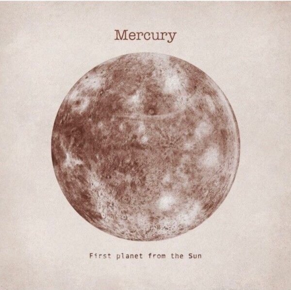 Марс Планета акварель