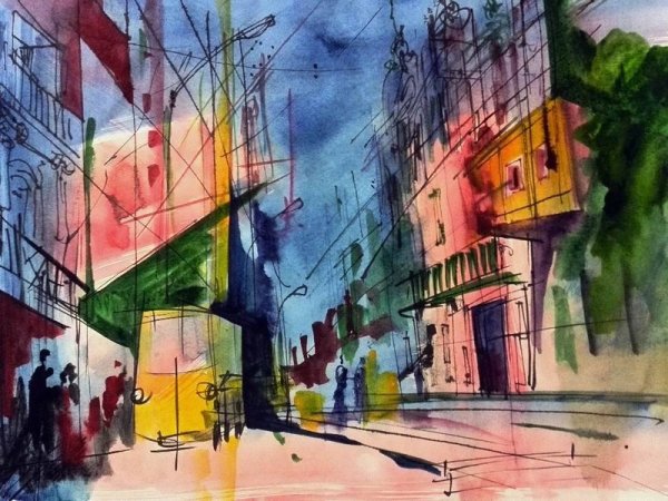 Олег Беседин Графика город