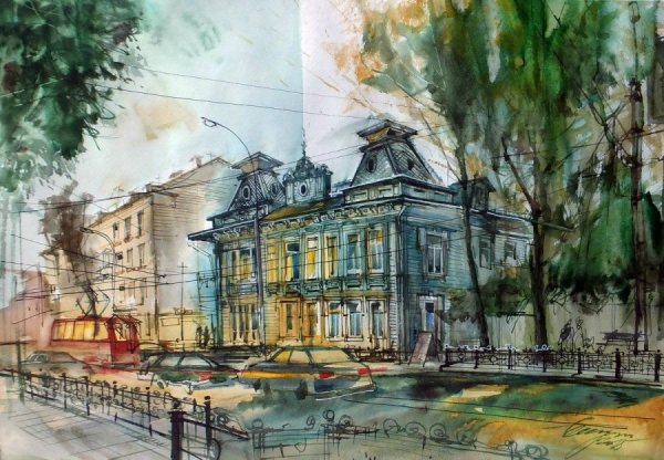 Рисунки пейзажи Беседин Олег