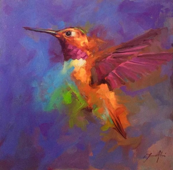 Художник Jamel Akib птицы