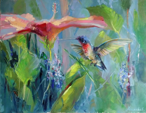 Нешкова Екатерина картины птицы