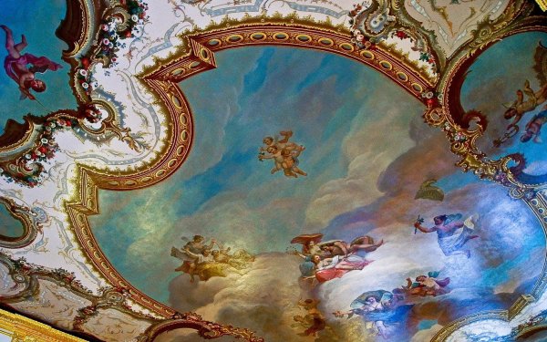 Роспись потолка храма