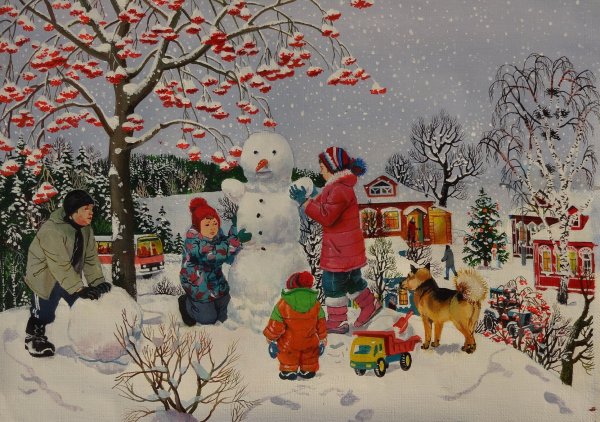 Дина Ельцева наивное искусство