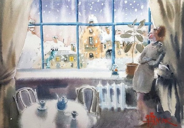 Акварели Марины Дайковской