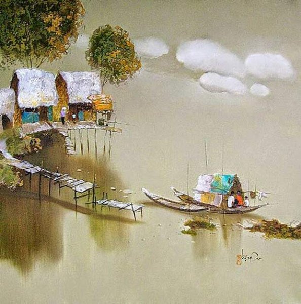 Данг Ван Кан акварель