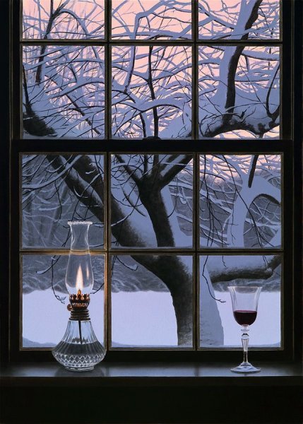 Александр Волков, "окно. Зима", 1960 г.