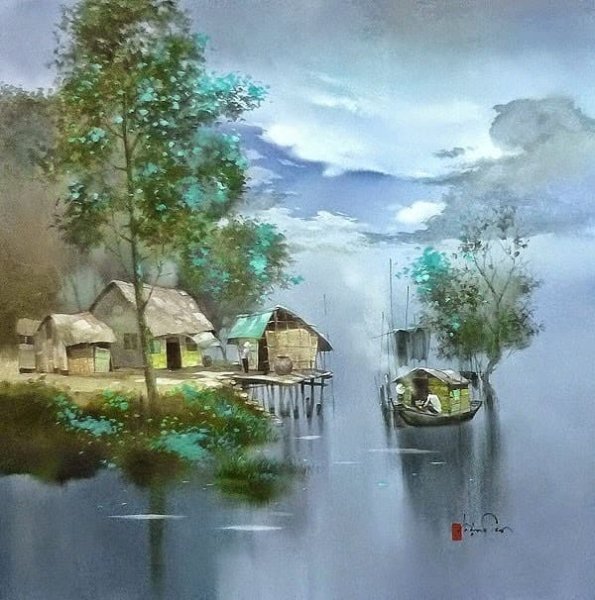 Данг Ван Кан акварель