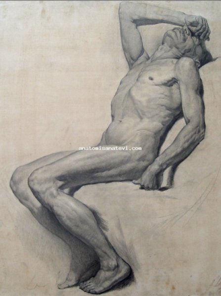 Мужская фигура маслом