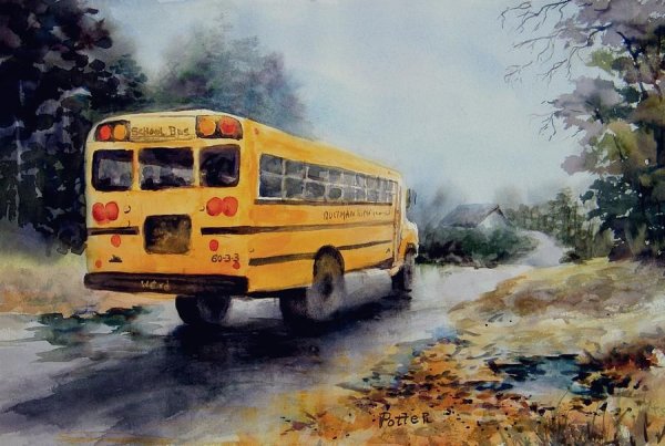 Картина автобус