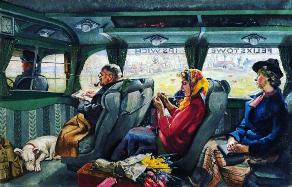 Общественный транспорт живопись