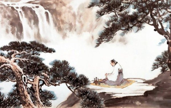 Китайская живопись мудрец