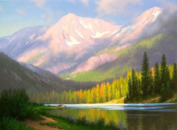 Горные пейзажи художника John d.Cogan