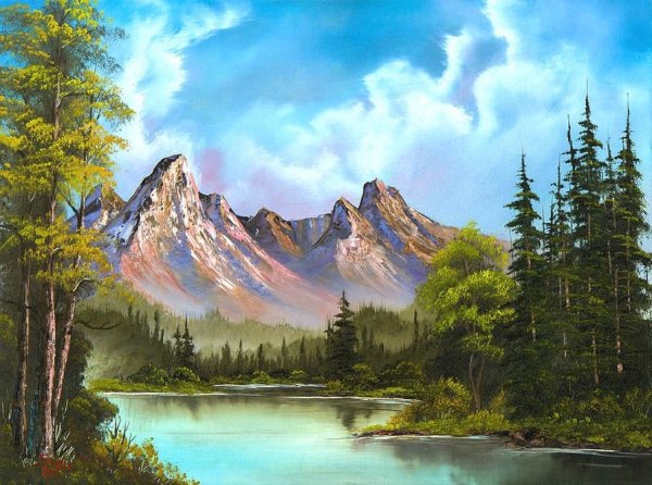 Художник пейзажист Боб Росс