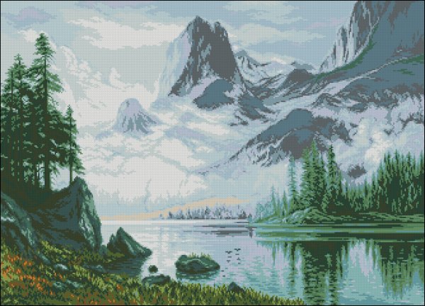 Гобленсет горный пейзаж