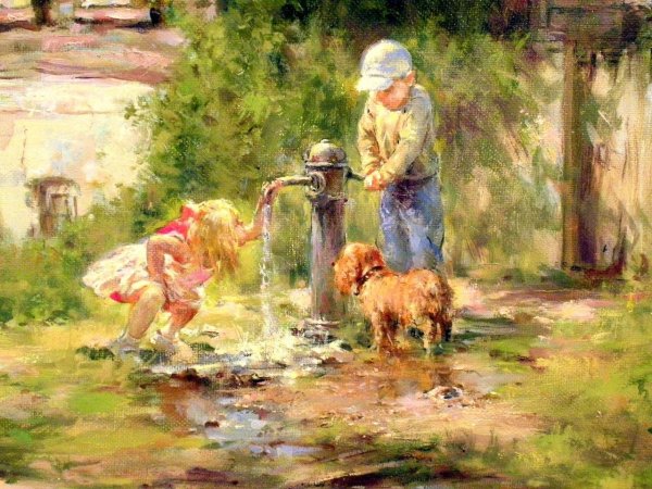 Советское детство в живописи