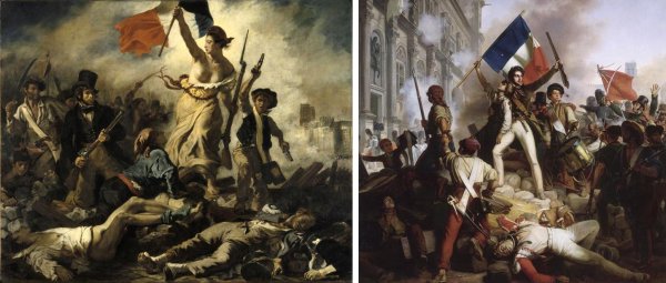 Взятия Бастилии картина Делакруа