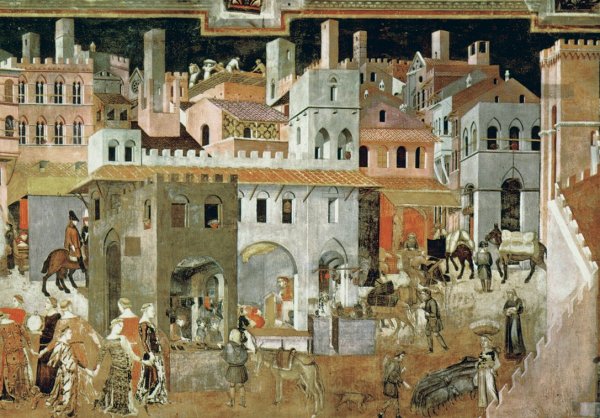 Фрески Амброджо Лоренцетти в Сиене