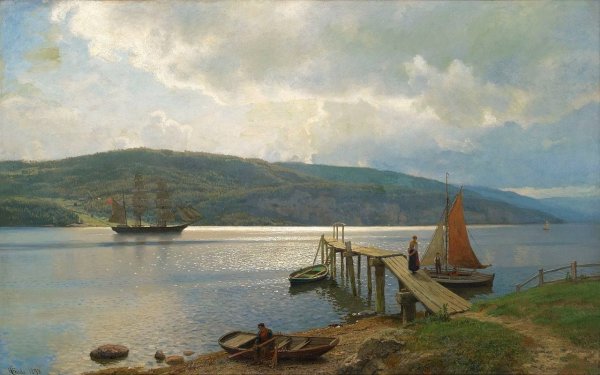 _Художник Hans Fredrik Gude (1825-1903)