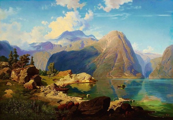 Август Вильгельм Леу картины