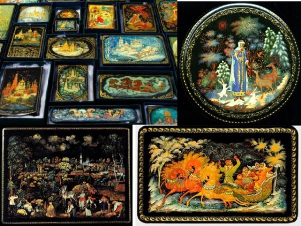 Миниатюрная живопись на папье-маше Федоскинская миниатюра